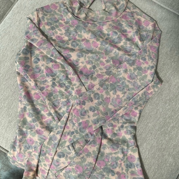 Anthropologie Tops |Anthropologie Sheer Mesh Gauzy Cutout Turtleneck Size XS - Picture 4 of 8